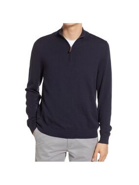 𝅺nordstrom Merino Mens sweater in bright blue